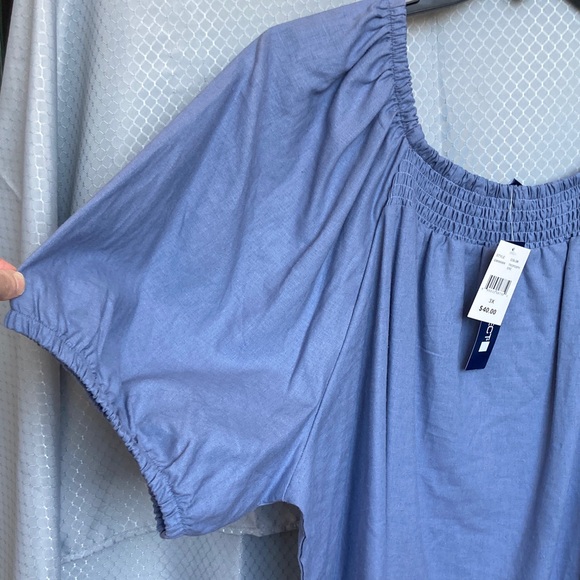 Architect top peasant blouse shirt vibe smock detail boho business casual 3X - Picture 10 of 15